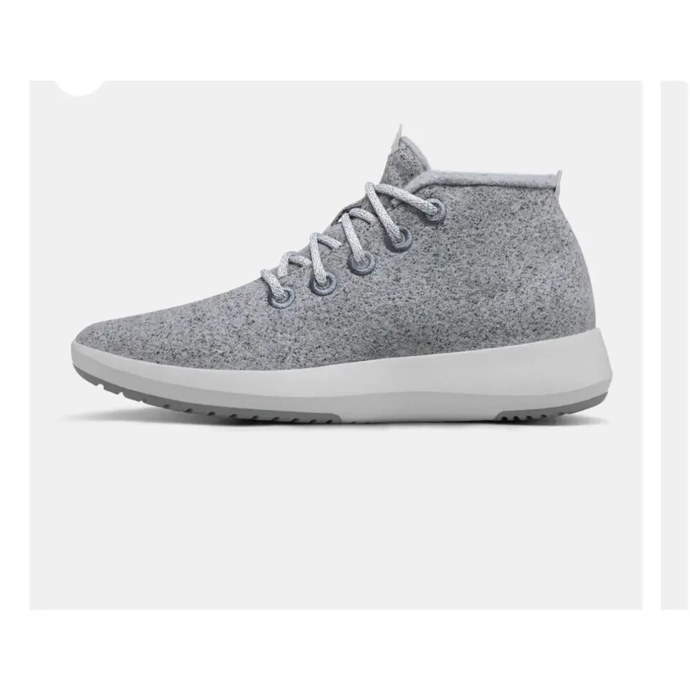 Allbirds Mizzle Merino Wool Runner-Up Ankle Sneaker Lace Light-Gray Size 10 NWT